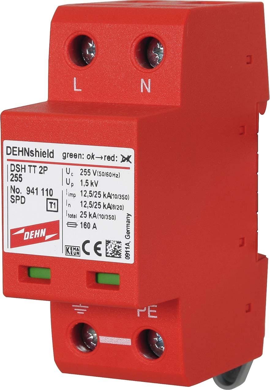 DEHN - Descargador combinado monofásico DSH-TT-2P-255