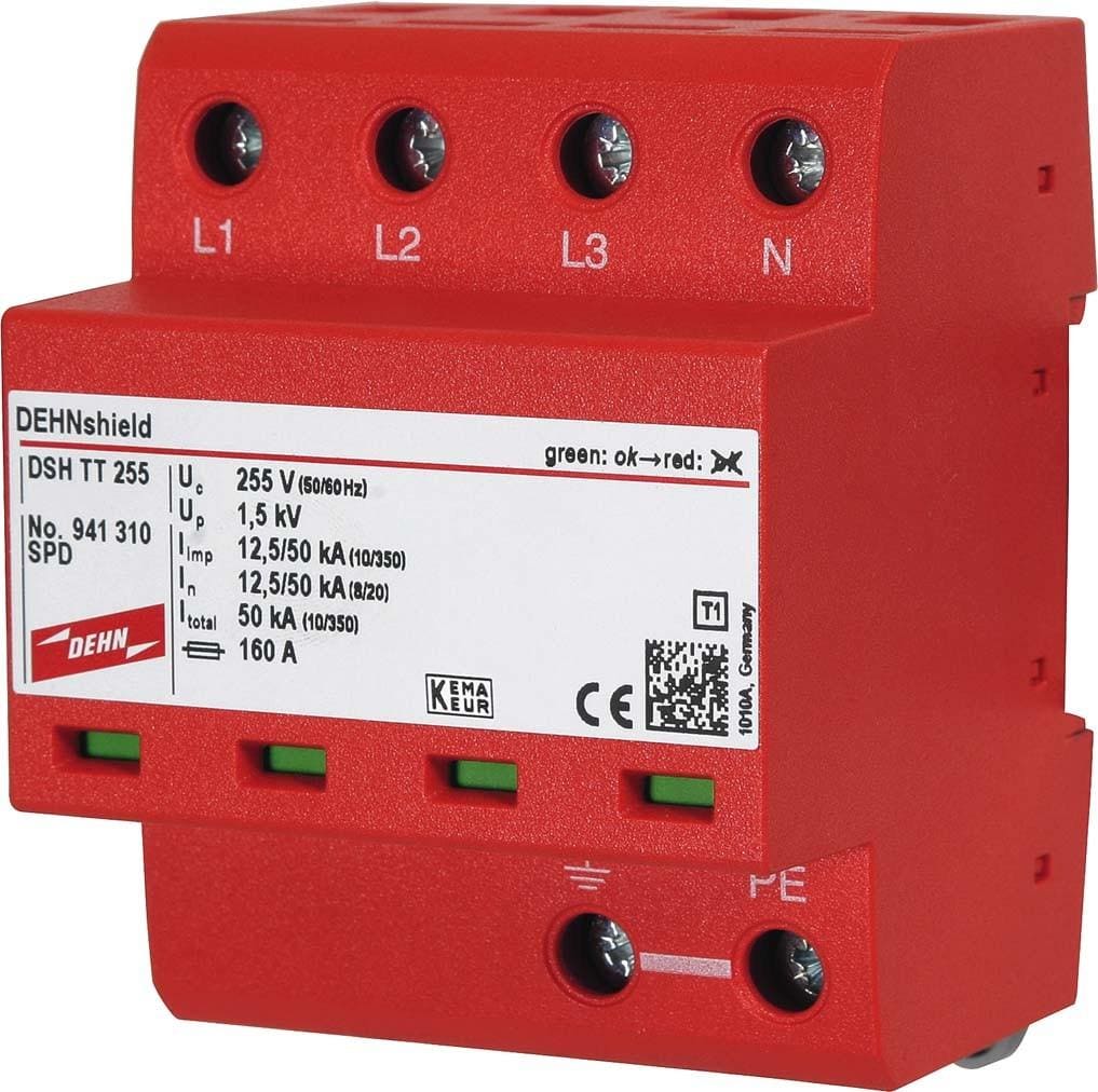 DEHN - Descargador combinado trifásico DSH-TT-255