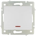 SOLERA - Conmutador interruptor luminoso Serie Europa 10A 83x81 blanco