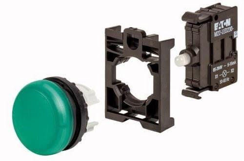 EATON - Kit lámpara señalización rasante M22-L-G-LED230-BVP verde