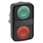Schneider Electric - Cabeza pulsador doble verde / roja sin marcado negra IP66