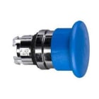 Schneider Electric - Cabeza pulsador seta diámetro 22 30mm azul embellecedor metálico