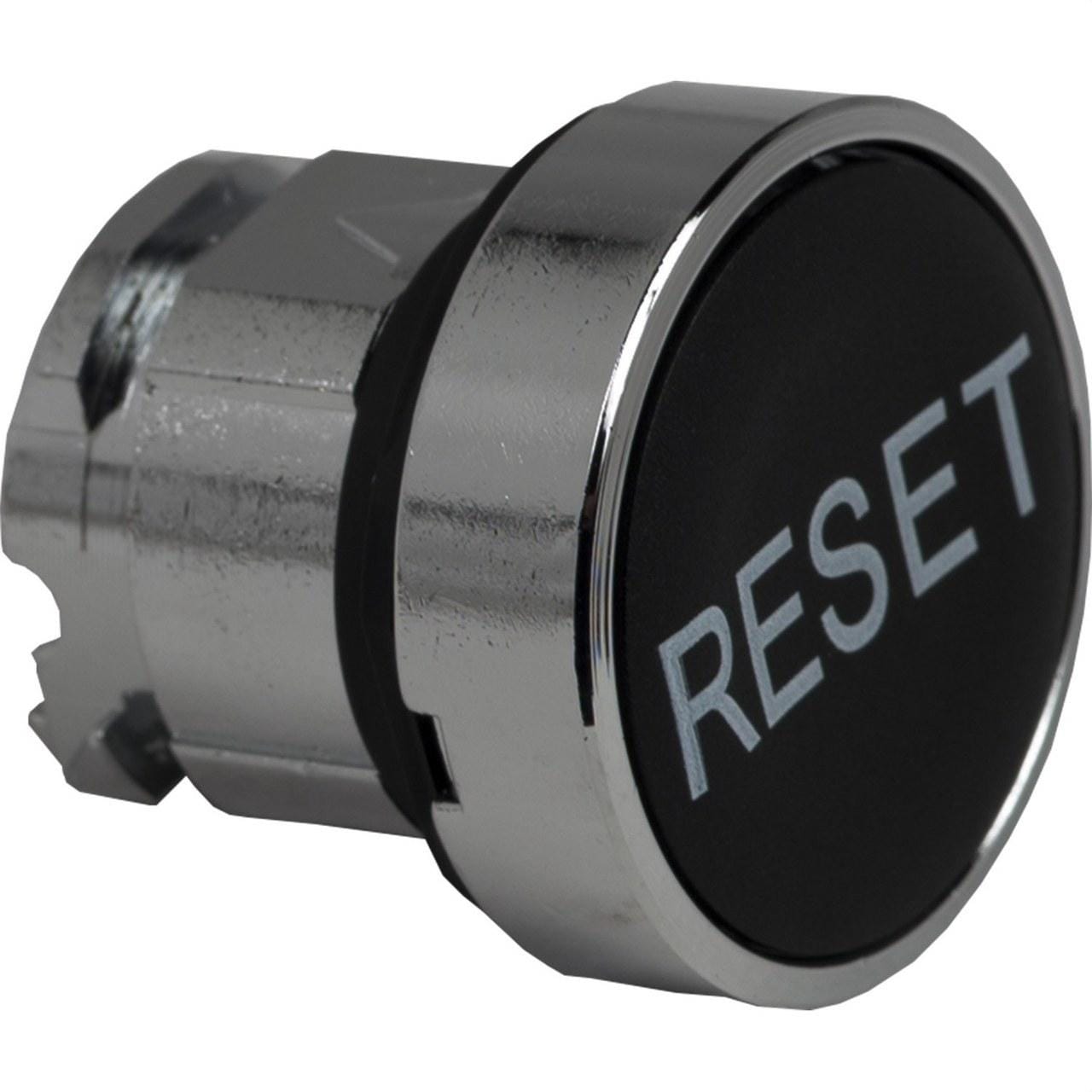 Schneider Electric - Cabeza pulsador rasante "RESET" negra