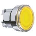 Schneider Electric - Cabeza pulsador rasante amarillo