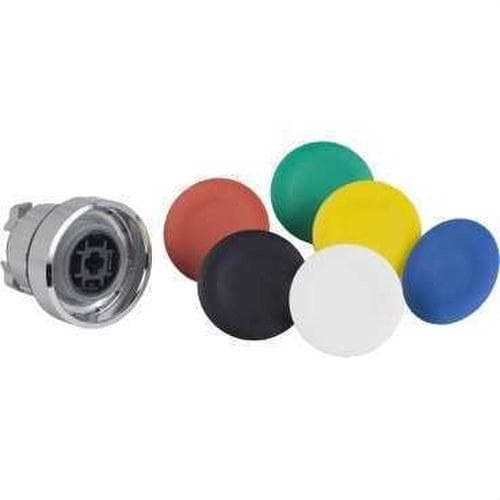 Schneider Electric - Juego cabezas pulsador diámetro 22 con 6 tapas de colores