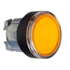Schneider Electric - Cabeza pulsador luminoso LED rasante amarilla embellecedor negra