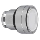 Schneider Electric - Cabeza pulsador luminoso XB4 LED rasante blanco CUSTO pulsación doble