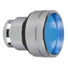 Schneider Electric - Cabeza pulsador ZB4 capuchón silicona clara azul