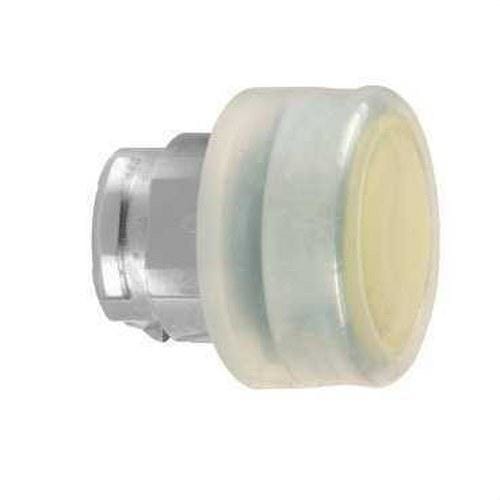 Schneider Electric - Pulsador rasante caperuza silicona amarillo