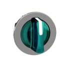 Schneider Electric - Cabeza selector luminoso XB4 montaje enrasado verde 3 posiciones retorno al centro