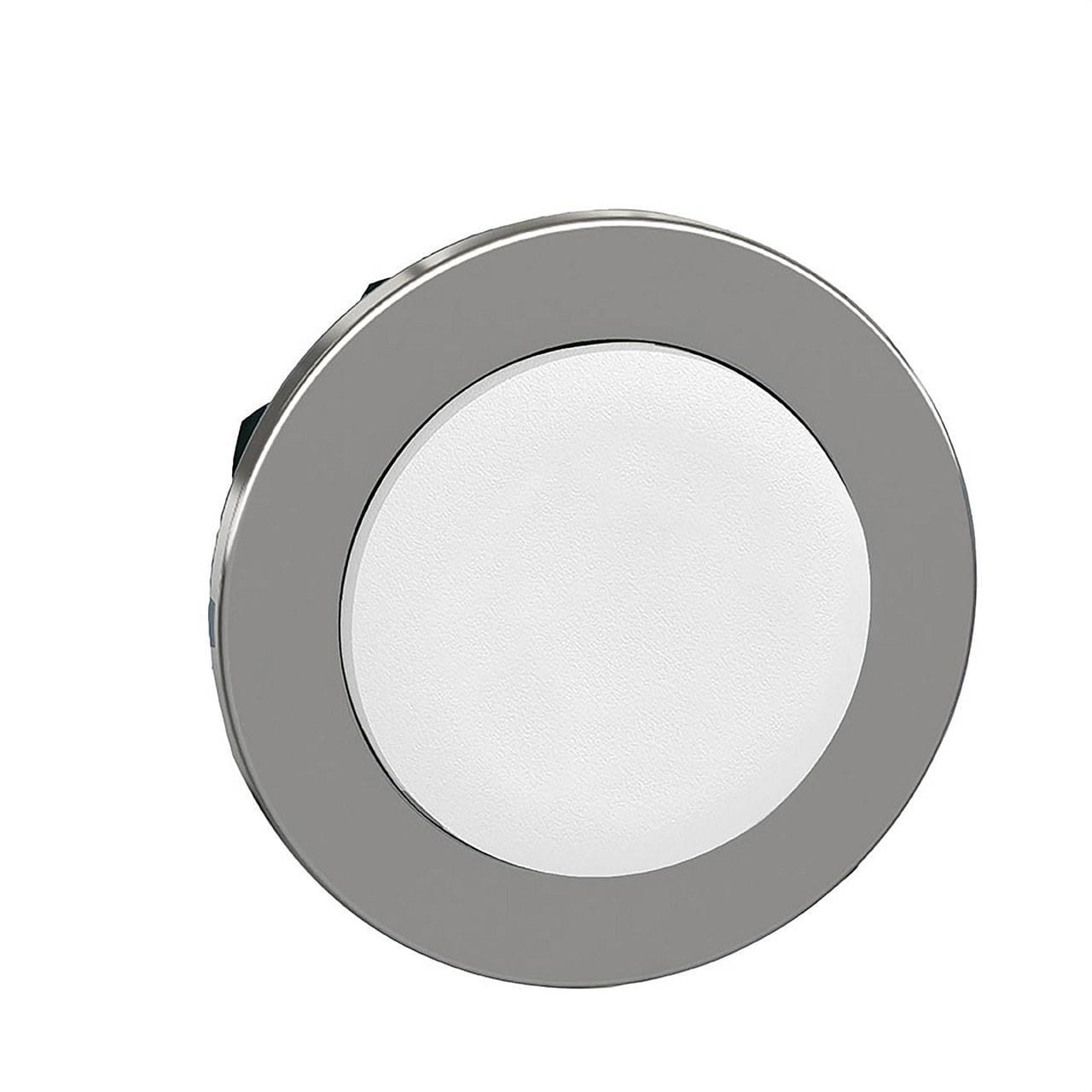Schneider Electric - Cabeza pulsador XB4 montaje enrasado saliente blanco CUSTO