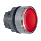 Schneider Electric - Cabeza pulsador luminoso XB5 rojo LED para etiqueta gris