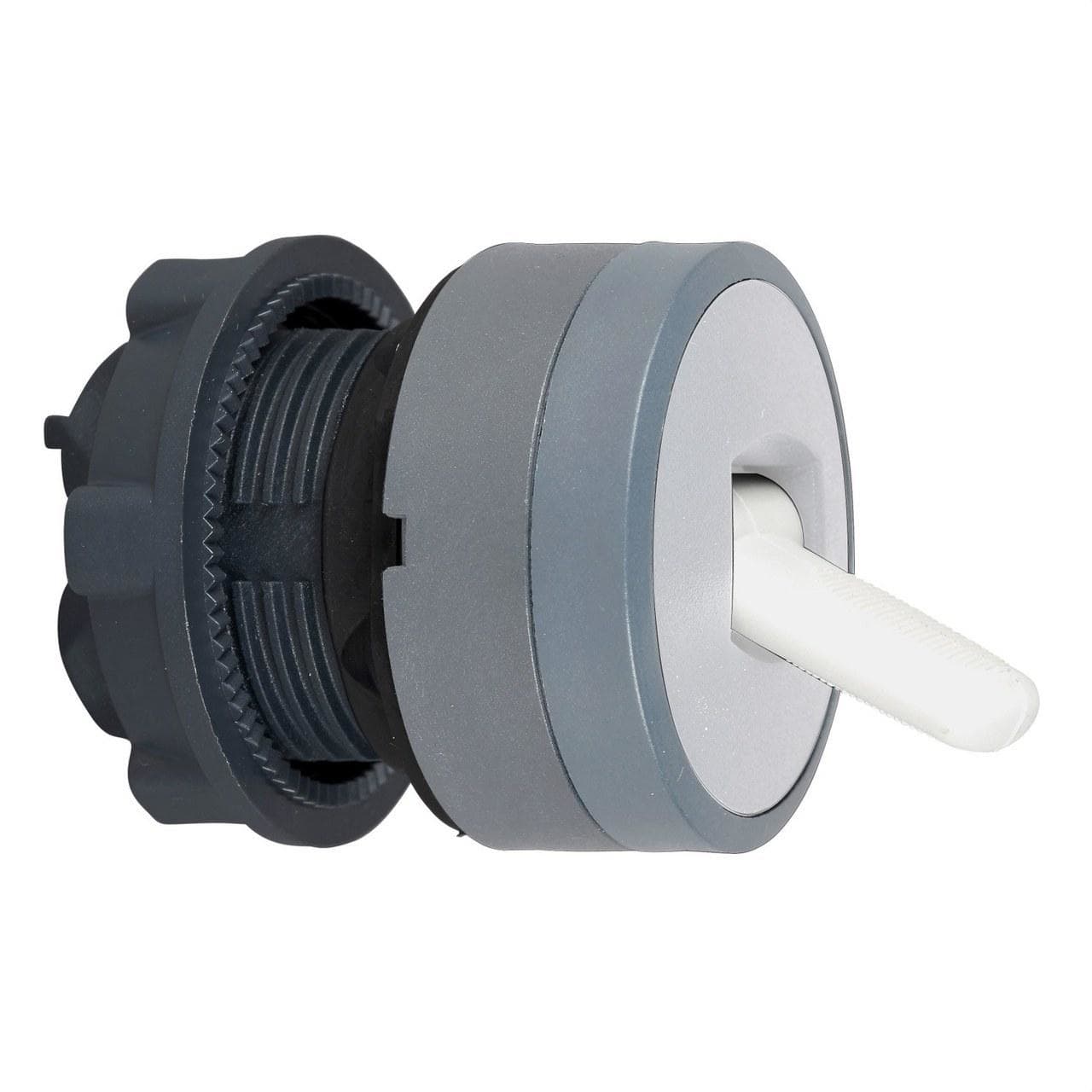 Schneider Electric - Cabeza selector XB5 palanca blanca 2 posiciones fijas gris