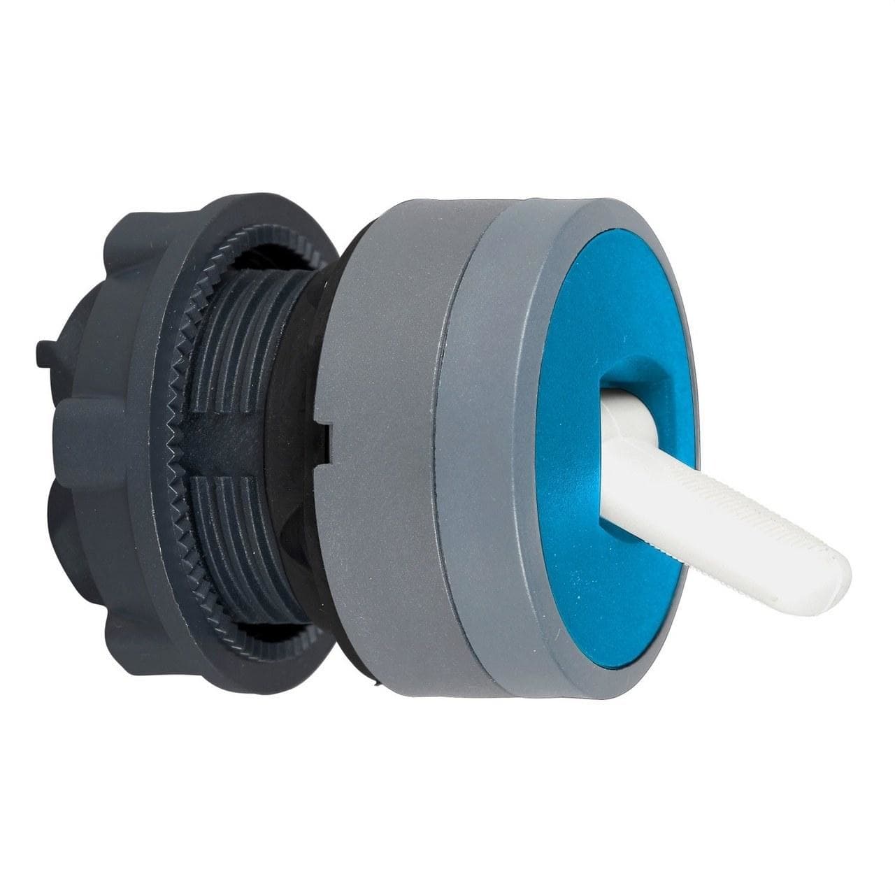 Schneider Electric - Cabeza selector XB5 palanca azul 2 posiciones fijas gris