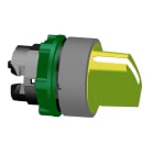 Schneider Electric - Cabeza selector XB5 amarilla 2 posiciones retorno a la izquierda gris