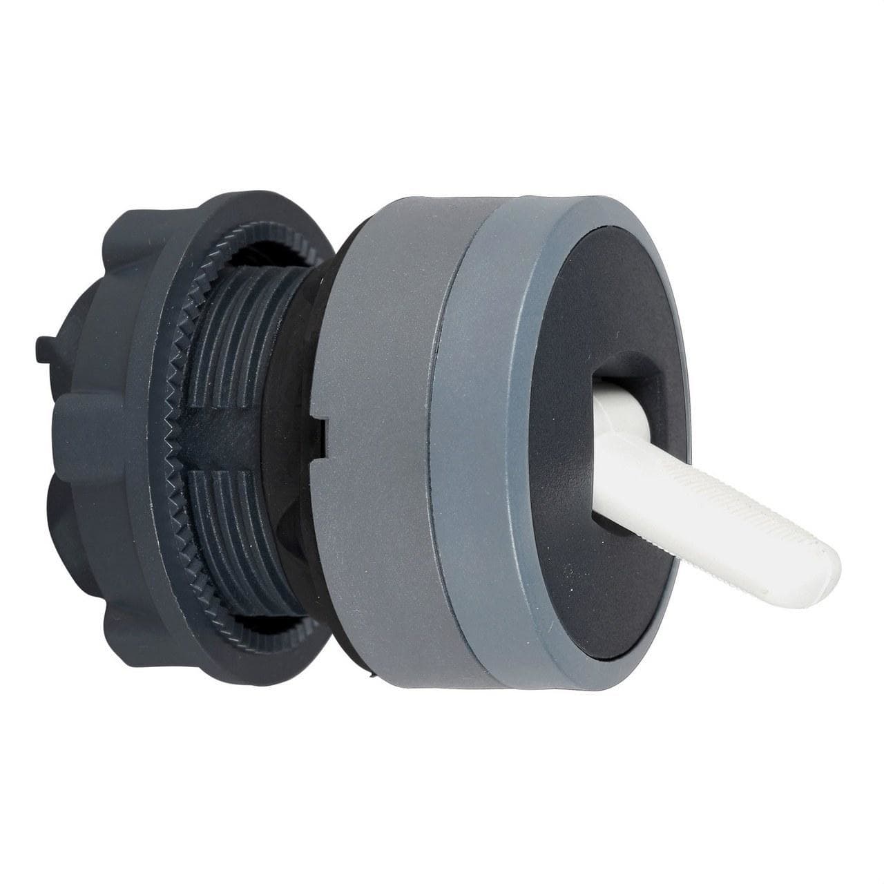 Schneider Electric - Cabeza selector XB5 palanca negra 2 posiciones retorno de derecha a izquierda gris