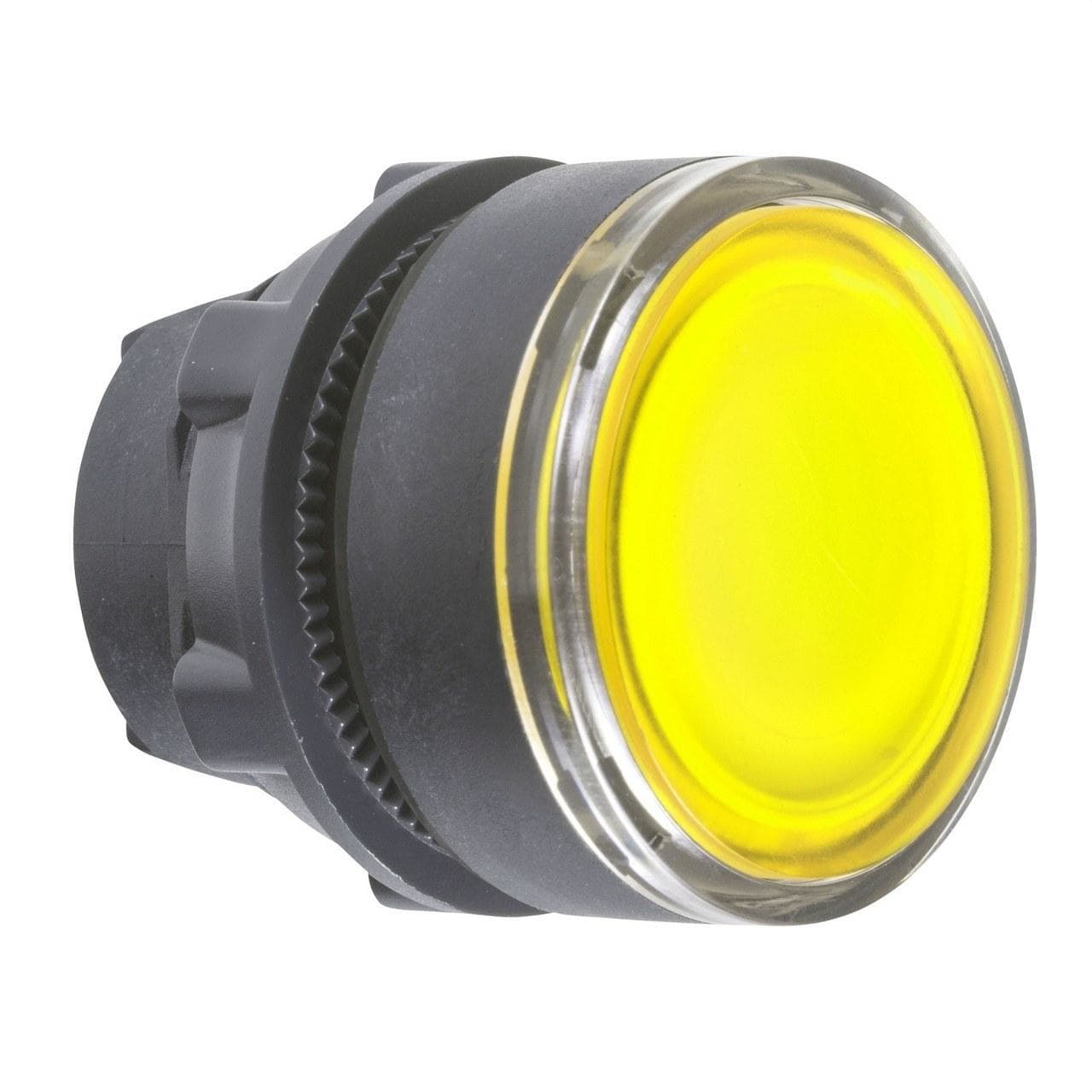 Schneider Electric - Cabeza pulsador luminoso amarillo para etiqueta