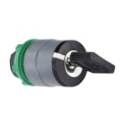 Schneider Electric - Cabeza selector llave 455 XB5 3 posiciones fijas color gris