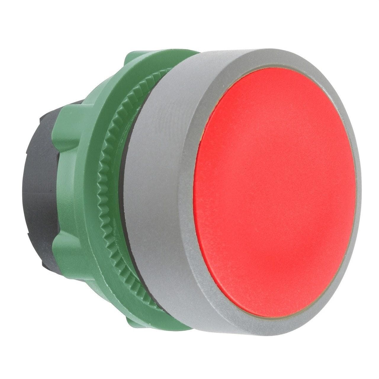 Schneider Electric - Cabeza pulsador XB5 rojo pulsación doble gris