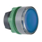 Schneider Electric - Cabeza pulsador luminoso XB5 azul pulsación doble LED gris