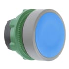 Schneider Electric - Cabeza pulsador XB5 azul pulsación doble gris