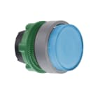 Schneider Electric - Cabeza pulsador luminoso saliente XB5 azul pulsación doble gris
