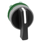Schneider Electric - Cabeza selector XB5 con maneta larga negra 3 posiciones retorno al centro gris