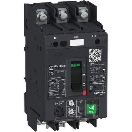 Schneider Electric - Disyuntor magnetotérmico multifunción térmico GV4PE 2A 50kA enlace