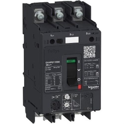 Schneider Electric - Disyuntor magnético térmico GV4PE 50A 50kA con terminal