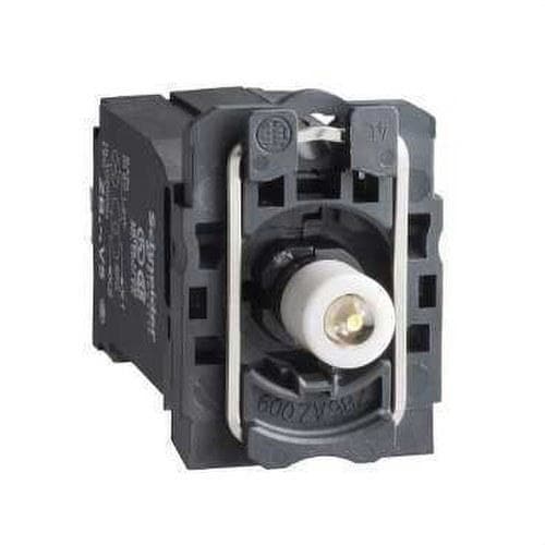 Schneider Electric - Cabeza piloto luminoso LED transformador 400V blanco