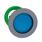 Schneider Electric - Cabeza pulsador XB5 montaje enrasado azul gris