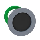 Schneider Electric - Cabeza pulsador XB5 montaje enrasado rebajado negro gris