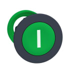 Schneider Electric - Cabeza pulsador XB5 montaje enrasado verde con marcaje "I" negro