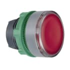 Schneider Electric - Cabeza pulsador luminoso XB5 rojo LED gris
