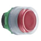 Schneider Electric - Cabeza pulsador luminoso XB5 rojo con capuchón transparente LED gris