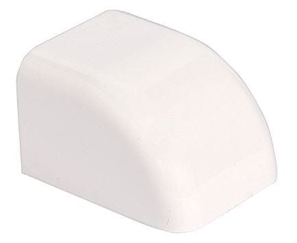 VECAMCO - Tapa final curvada para canal 90x65 blanco