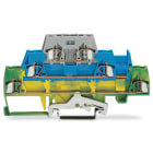 WAGO - Borne tierra paso Serie 280 103mm gris azul verde amarillo