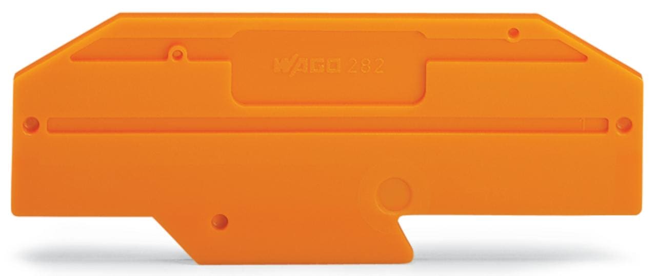 WAGO - Placa final intermedia Serie 282 85mm naranja