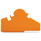 WAGO - Tapa final Serie 282 naranja