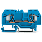 WAGO - Borna paso Serie 282 2 conductores 74,5mm azul