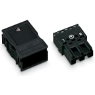 WAGO - Conector Serie 770 M de 3P con carcasa negro