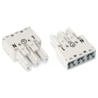 WAGO - Conector Serie 770 H de 3P sin carcasa blanco