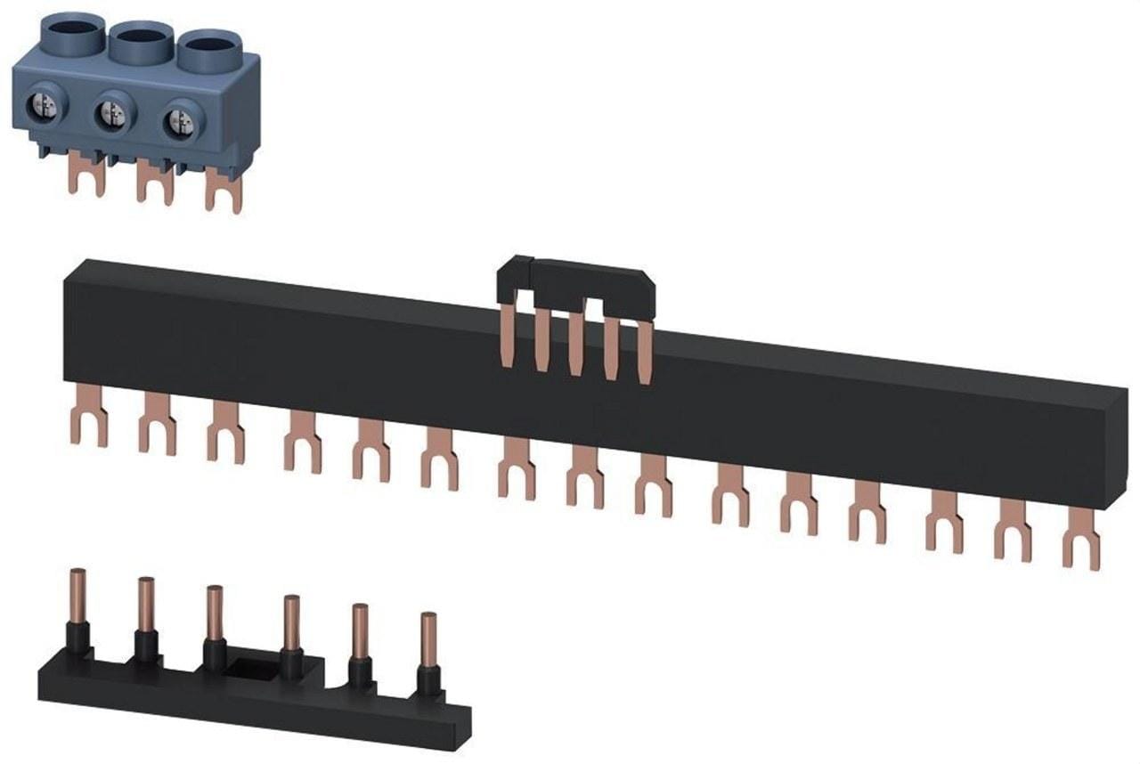 SIEMENS - Juego piezas para cableado conexión tornillo estrella triángulo tamaño S0