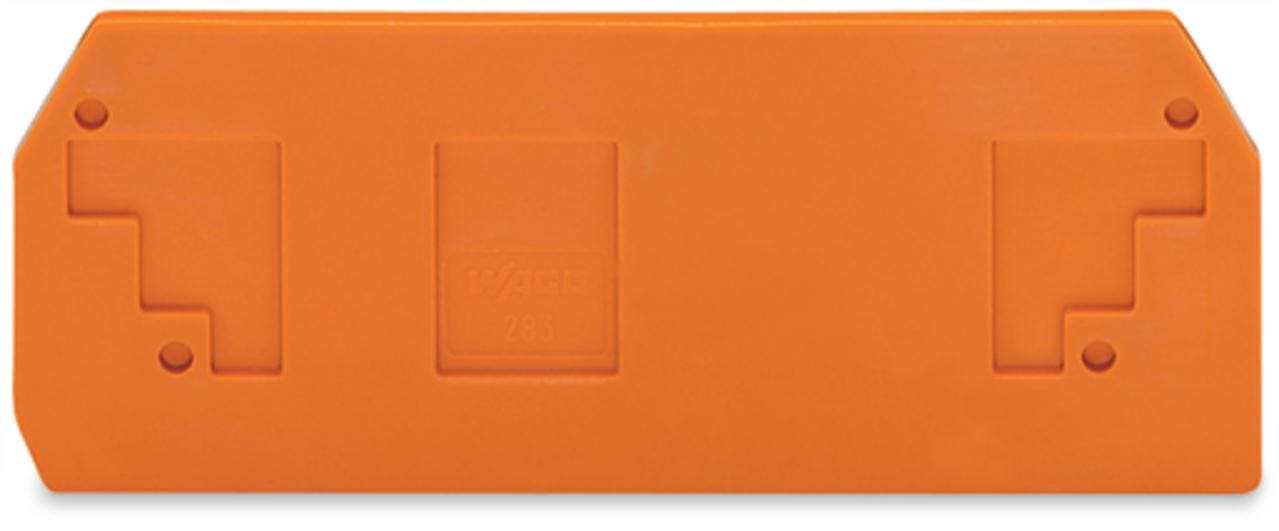 WAGO - Placa final intermedia Serie 283 94,5mm naranja