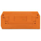 WAGO - Placa final intermedia Serie 284 78mm naranja
