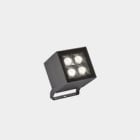LEDS-C4 - Proyector IP65 CUBE Pro 4 leds 12,4W 2700K gris urbano 1158lm