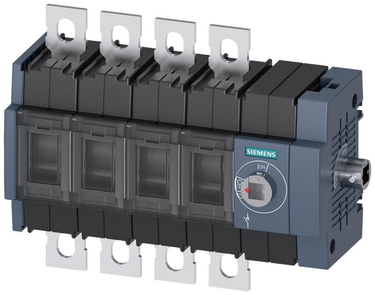 SIEMENS - Seccionador 80A tamaño 2 4 polos lateral derecha sin maneta conexión plana