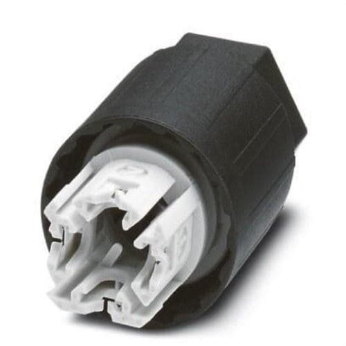 PHOENIX CONTACT - Tuerca conexión QUICKON 4 polos 1/2,5mm² 690V 20A negro rango de diámetro de cable 9/14mm