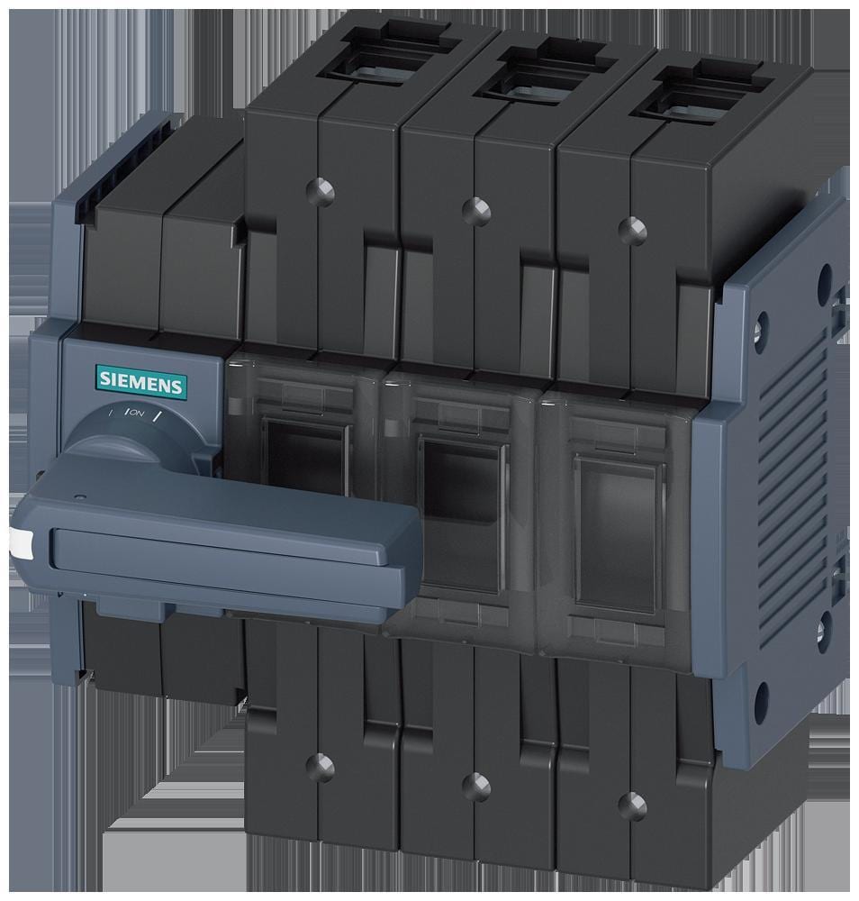 SIEMENS - Seccionador 315A tamaño 3 3 polos pared lateral derecha conexión plana