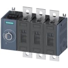 SIEMENS - Seccionador 400A tamaño 3 3 polos lateral izquierdo sin maneta conexión plana